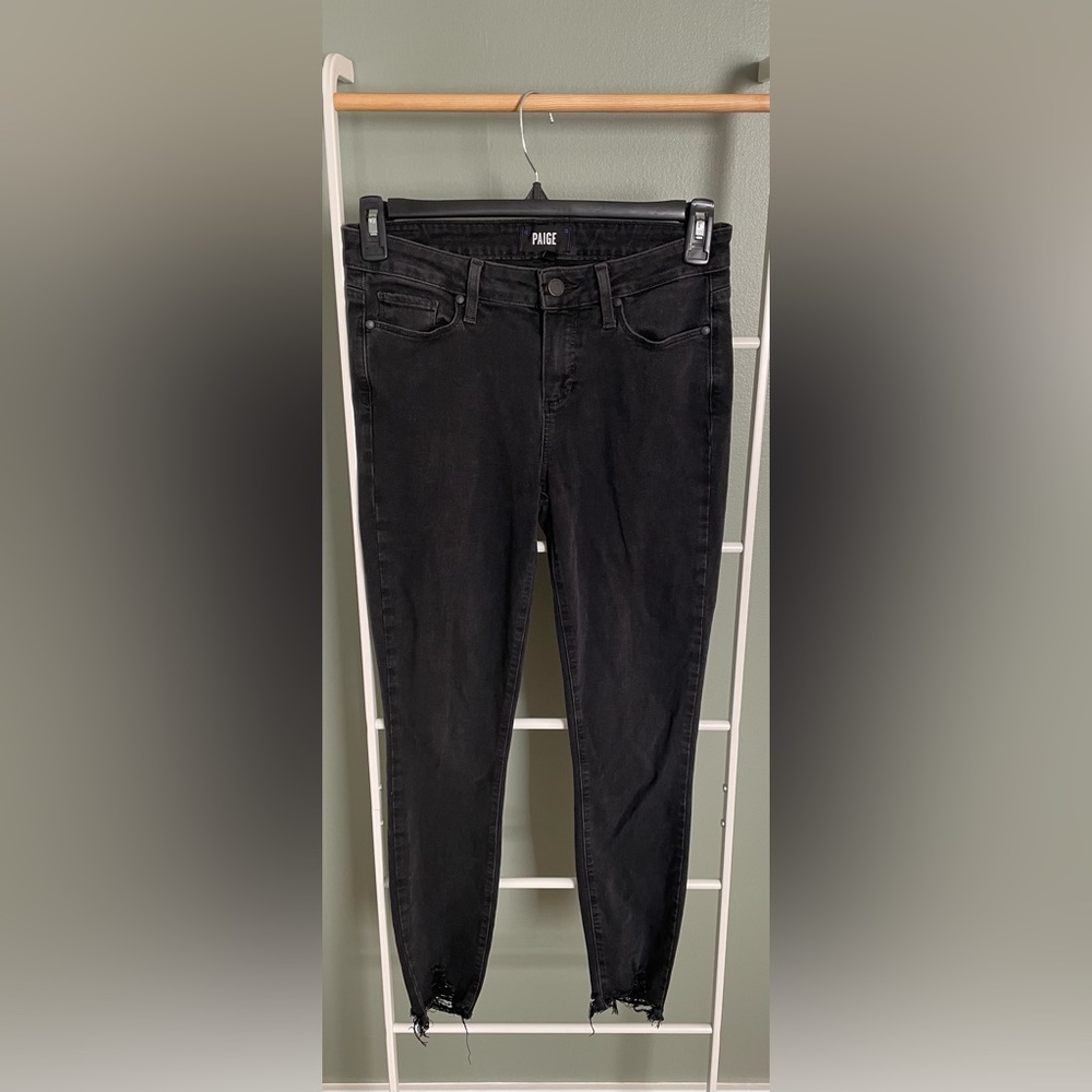 Paige black denim skinny jeans size 29